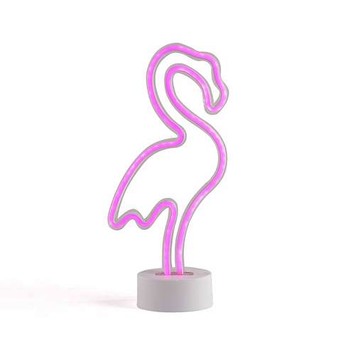 Lampes de bureau - Lampe néon flamand rose personnalisée | Livoo - Pandacola