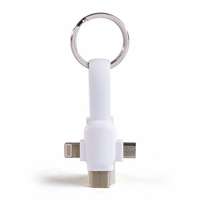 Câble USB 3 en 1 promotionnel format porte-clés | Livoo - Pandacola
