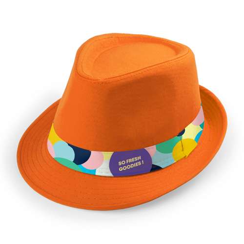 Chapeaux - Chapeau publicitaire coloré  avec bandeau marqué en sublimation - Likos - Pandacola