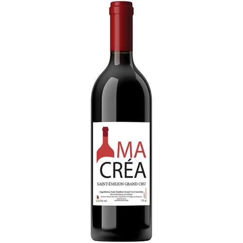 Bouteilles de vin - Bouteille de vin rouge personnalisable - Saint-Emilion Grand Cru 2014 - Pandacola