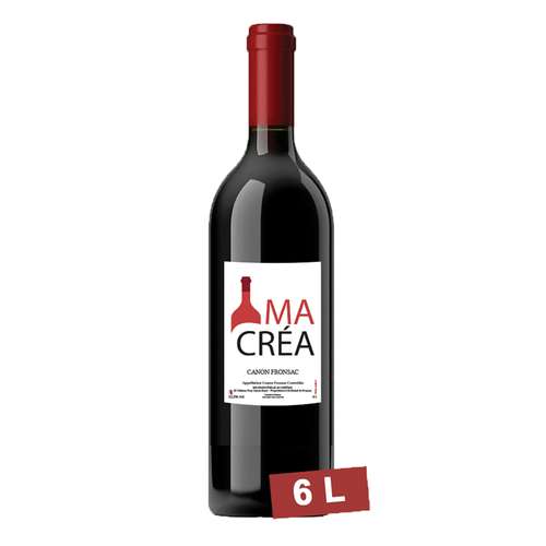Bouteilles de vin - Impériale 6L de vin rouge personnalisé - Canon Fronsac 2004 - Pandacola