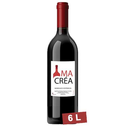 Bouteilles de vin - Impériale 6L de vin rouge à personnaliser - Bordeaux Supérieur 2013 - Pandacola