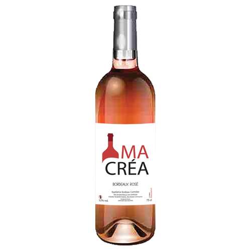 Bouteilles de vin - Bouteille de vin rosé personnalisée - Bordeaux Rosé 2017 - Pandacola