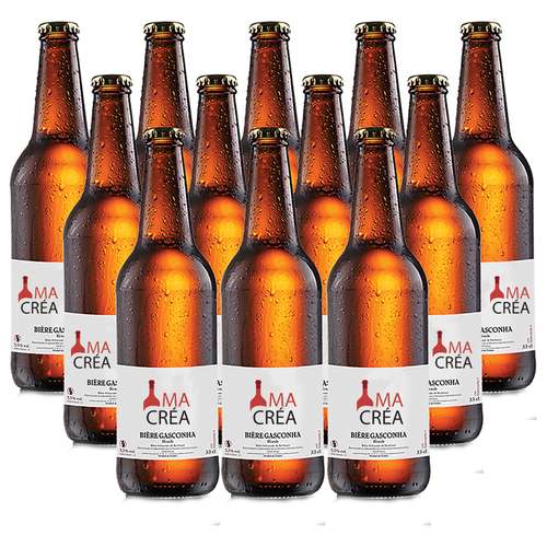 Bouteilles de bières - Lot de 12 bières Gasconha Blonde 33cL personnalisé - Pandacola