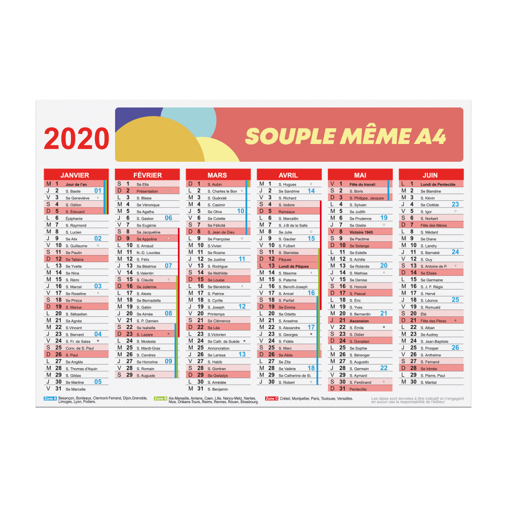 Calendrier publicitaire 2024 recto/verso Made In France - Altha