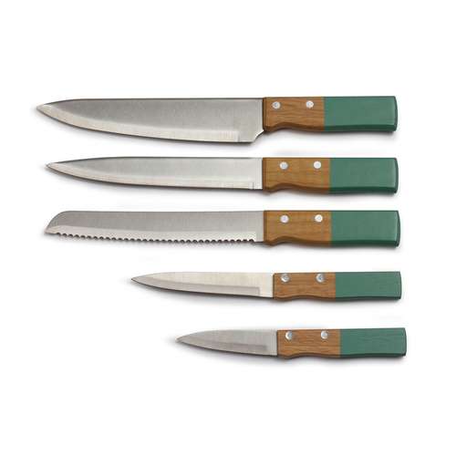 Couteaux de cuisine - Set de 5 couteaux personnalisable - Pandacola