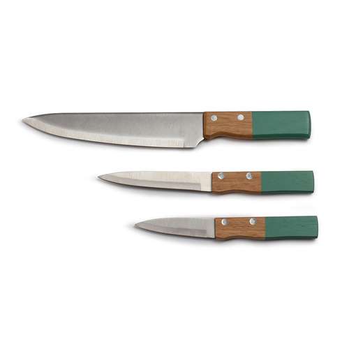Couteaux de cuisine - Set de 3 couteaux personnalisable - Pandacola