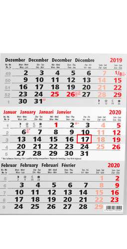 Calendrier chevalet - Calendrier chevalet tryptique personnalisable 3 mois -  AGCH3 - Pandacola