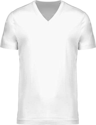 Tee-shirts - T-shirt publicitaire avec col V en coton BIO 155 gr/m² - Pandacola