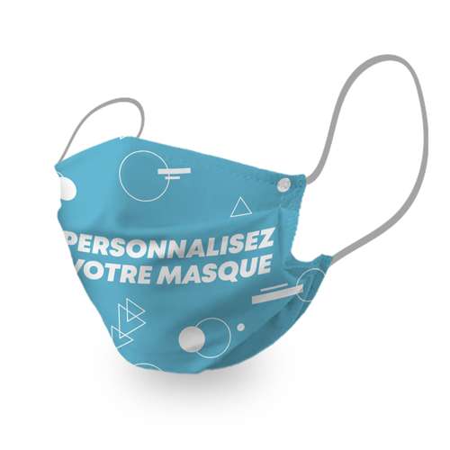 Masques de protection - UNS2 - Masque en coton BIO entièrement personnalisable 10 lavages - Pandacola