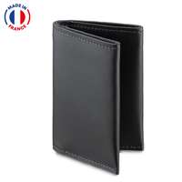 Porte-cartes en cuir personnalisable 2 emplacements - Made in France - Pandacola
