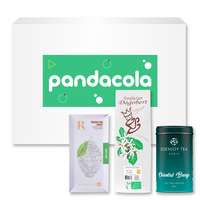 Coffret gourmand personnalisable de thé, café et chocolat - Pandacola