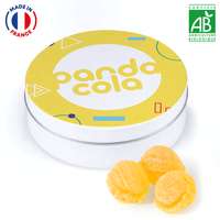 Boîte métal 16g personnalisable de bonbons BIO made in France - Pandacola