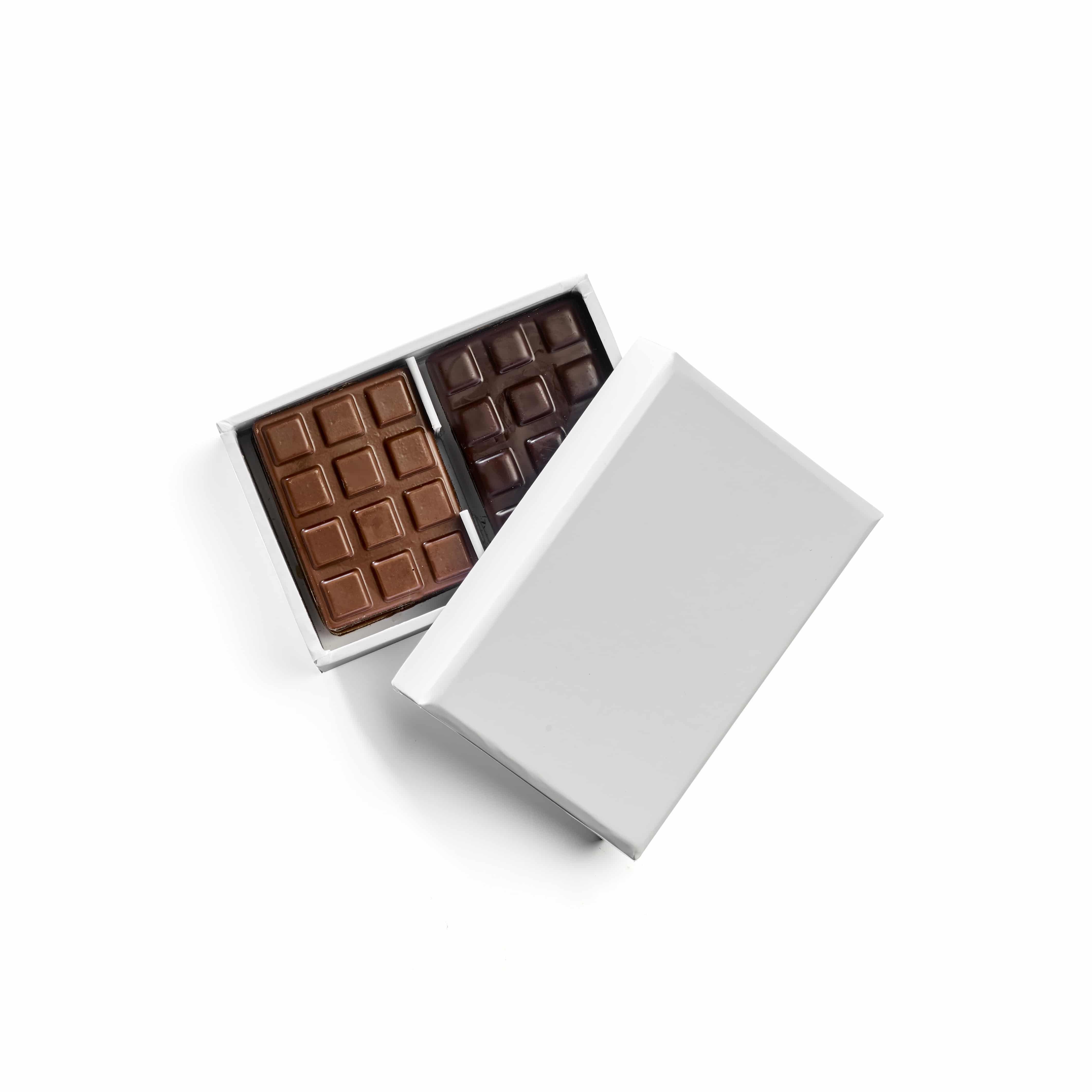 Boîte de chocolat 40g personnalisable en carton