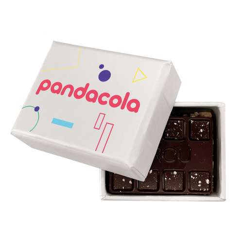 Boîtes de chocolat - Coffret de mini-tablettes au chocolat bio 20g - Pandacola