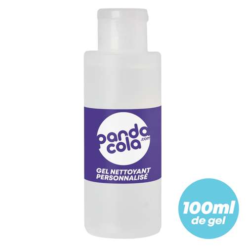 Gels hydroalcooliques - Flacon personnalisable de gel hydroalcoolique - 100 mL - Pandacola