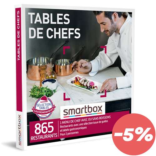 Coffrets et box cadeaux - Coffret cadeau Gastronomie - Tables de chefs |Smartbox - Pandacola
