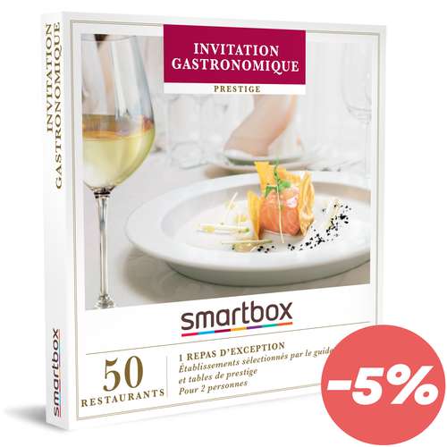 Coffrets et box cadeaux - Coffret cadeau Prestige gastronomique - Invitation Gastronomique |Smartbox - Pandacola