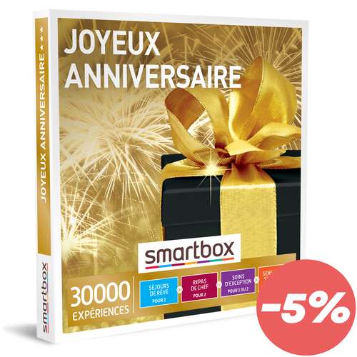 Coffrets et box cadeaux - Box cadeau Muti-activités - Joyeux anniversaire |Smartbox - Pandacola