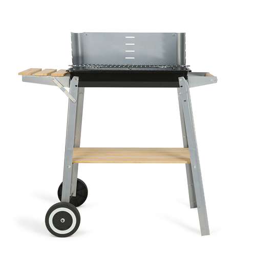Barbecues - Barbecue charbon finition bois - Pandacola