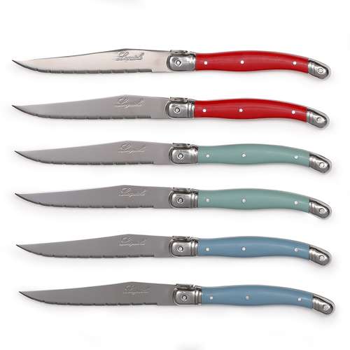 Couteaux de cuisine - Set de 6 couteaux Laguiole - Pandacola