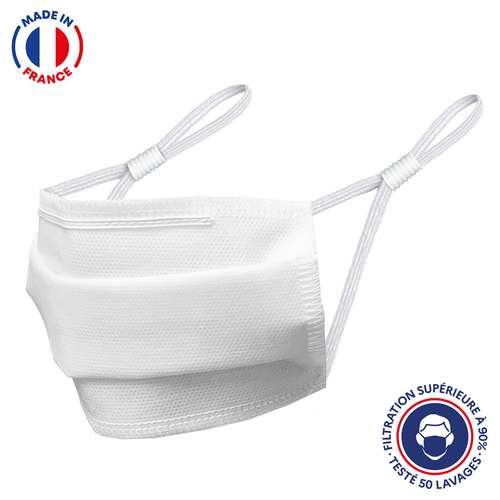 Masques de protection - UNS1 50 lavages - Masque grand public à filtration garantie supérieure à 95% - barrette nasale - Pandacola