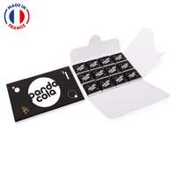 Pochette de 12 carrés de chocolat au choix personnalisables - Made in France - Pandacola