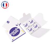 Pochette de 4 carrés de chocolat au choix personnalisés - Made in France - Pandacola