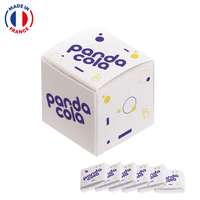 Cube de 6 carrés de chocolat publicitaires au choix - Made in France - Pandacola