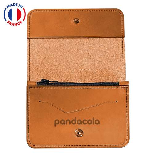 Portefeuilles - Portefeuille compact et personnalisable en cuir - Made in France - Gabin - Pandacola