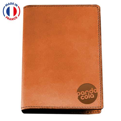 Porte-passeport - Porte-passeport personnalisé en cuir coloré - Made in France - Hector - Pandacola