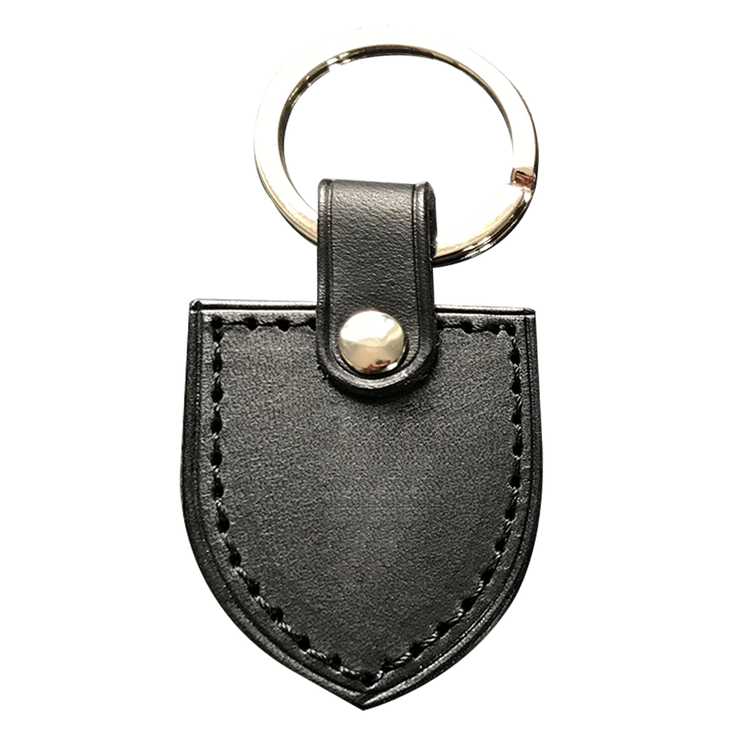 Porte-clés en cuir écusson personnalisable - Made in France