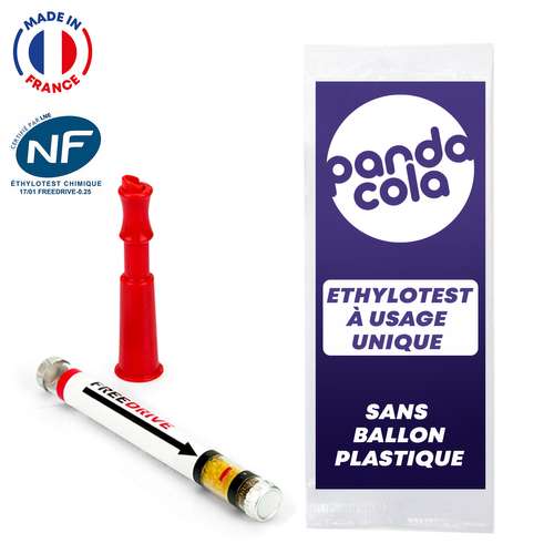 Ethylotest jetable et personnalisable certifié NF sans ballon