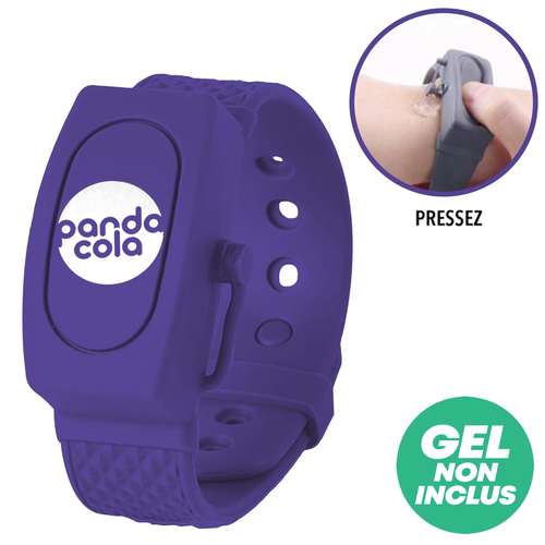 Distributeur de gel hydroalcoolique - Bracelet distributeur de gel hydroalcoolique pour les mains personnalisable - Pandacola