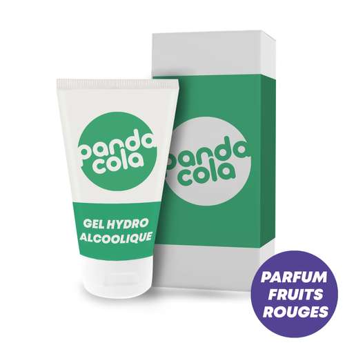 Gels hydroalcooliques - Gel hydroalcoolique portable avec flacon et packaging 20 ml - Fruits Rouges - Pandacola