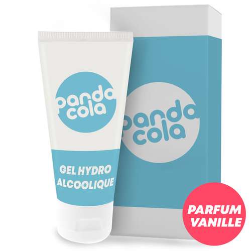 Gels hydroalcooliques - Gel hydroalcoolique portable avec flacon et packaging 50 ml - Vanille - Pandacola