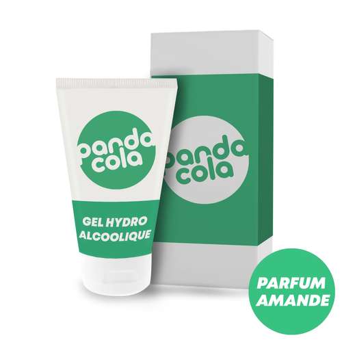 Gels hydroalcooliques - Gel hydroalcoolique portable avec flacon et packaging 20 ml - Amande - Pandacola