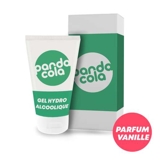 Gels hydroalcooliques - Gel hydroalcoolique portable avec flacon et packaging 20 ml - Vanille - Pandacola