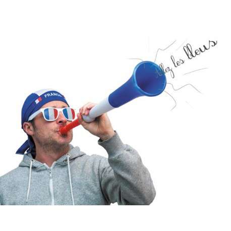 Autres accessoires de supporter - Corne vuvuzela télescopique tricolore - Puelen - Pandacola