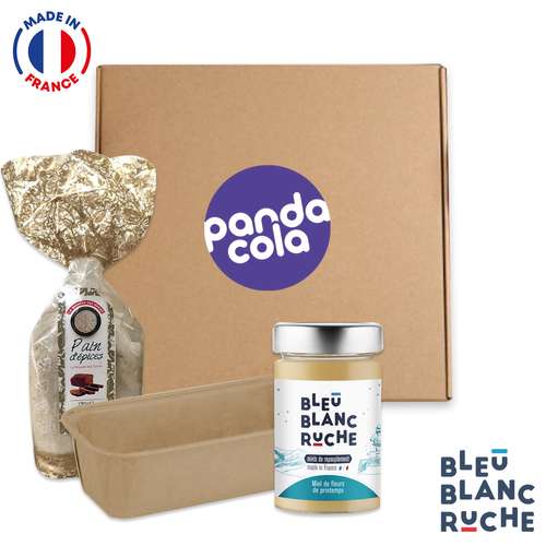 Pain d'épices - Kit de fabrication de pain d'épices doux personnalisable | Bleu Blanc Ruche - Pandacola