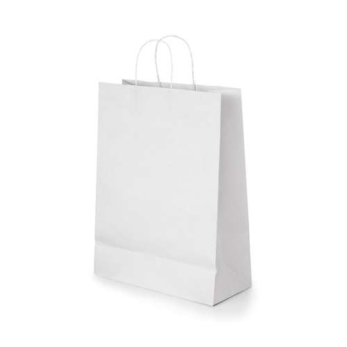 Sacs shopping - Sac publicitaire en papier kraft 100 gr/m² avec poignées 32 x 39 x 11 cm - Orol - Pandacola