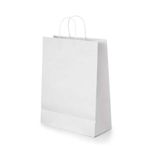 Sacs shopping - Sac publicitaire en papier kraft 90 gr/m² avec poignées 24 x 31 x 9 cm - Gart - Pandacola