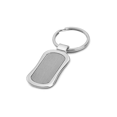 Porte-clés standards - Porte-clés personnalisable métal rectangulaire concave - Pres - Pandacola