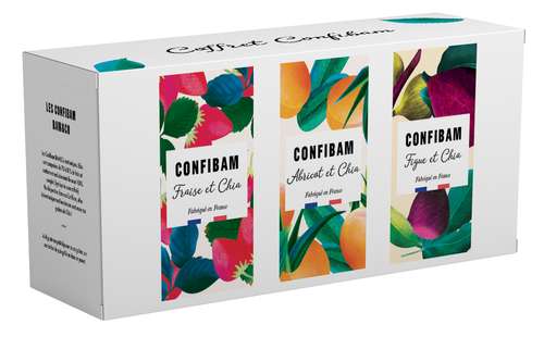 Paniers gourmands produits sucrés - Coffret Confibam - Made in France - Pandacola