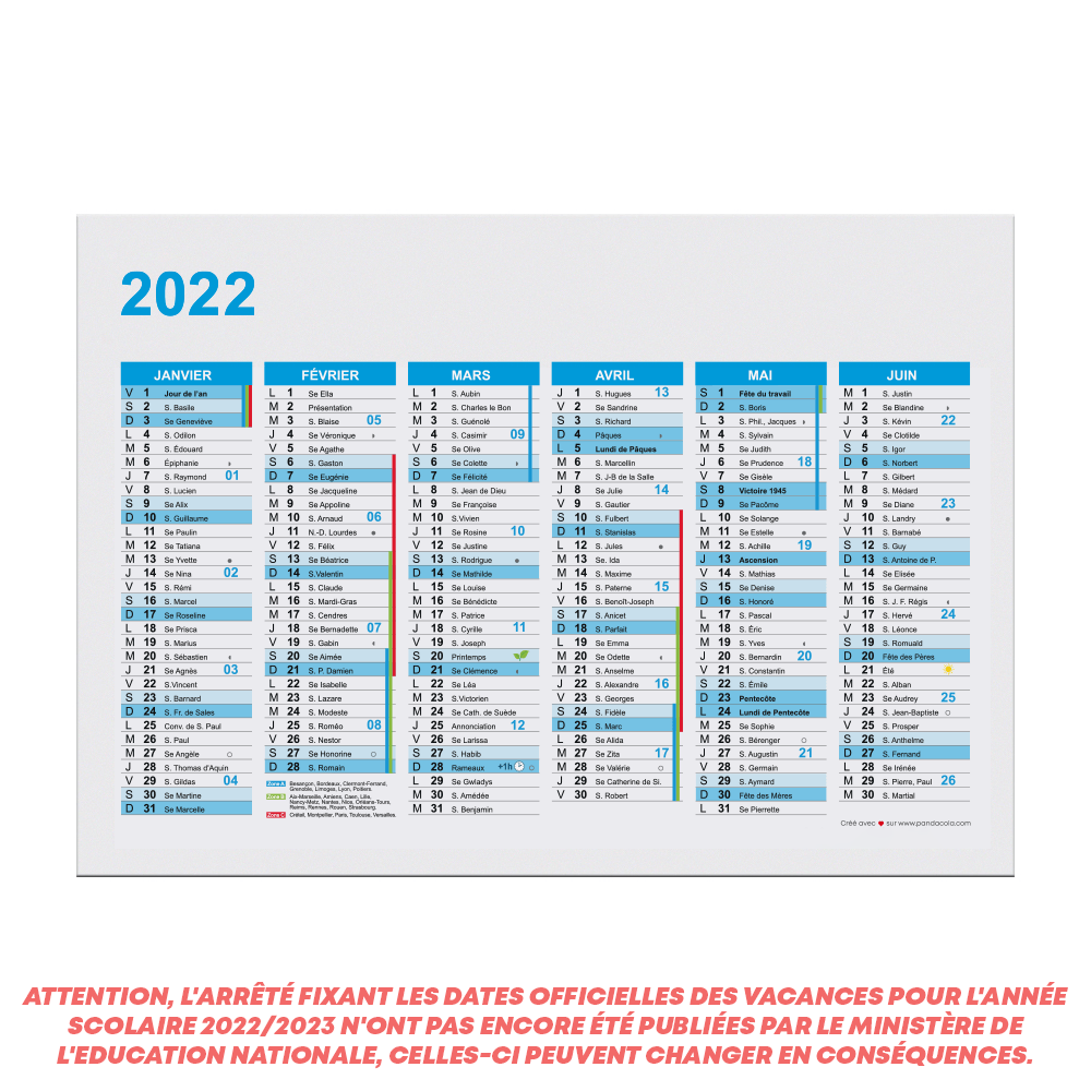 Calendrier 2022 2023 Eduscol Image Calendrier 2022