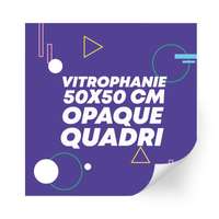 Sticker en vinyle vitrophanie opaque 50x50 cm format carré - Kista - Pandacola
