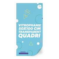 Sticker en vinyle vitrophanie transparent 50x100 cm format rectangle - Chiri - Pandacola
