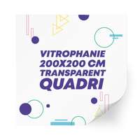 Sticker en vinyle vitrophanie transparent 200x200 cm format carré - Paku - Pandacola