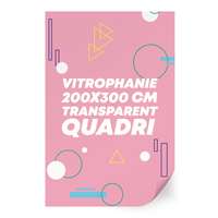 Sticker en vinyle vitrophanie transparent 200x300 cm format rectangle - Londo - Pandacola