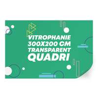 Sticker en vinyle vitrophanie transparent 300x200 cm format rectangle - Arty - Pandacola